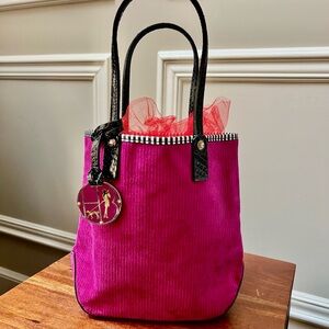 Henri Bendel Stylish Pink and Black Women's Tote Bag - Never Used